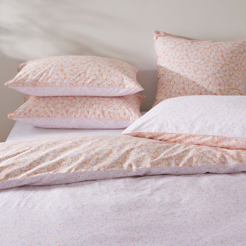 Daisy Meadow Peach Quilt Cover Set + Separates
