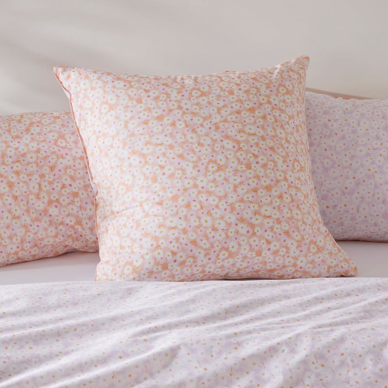 Daisy Meadow Peach Quilt Cover Set + Separates