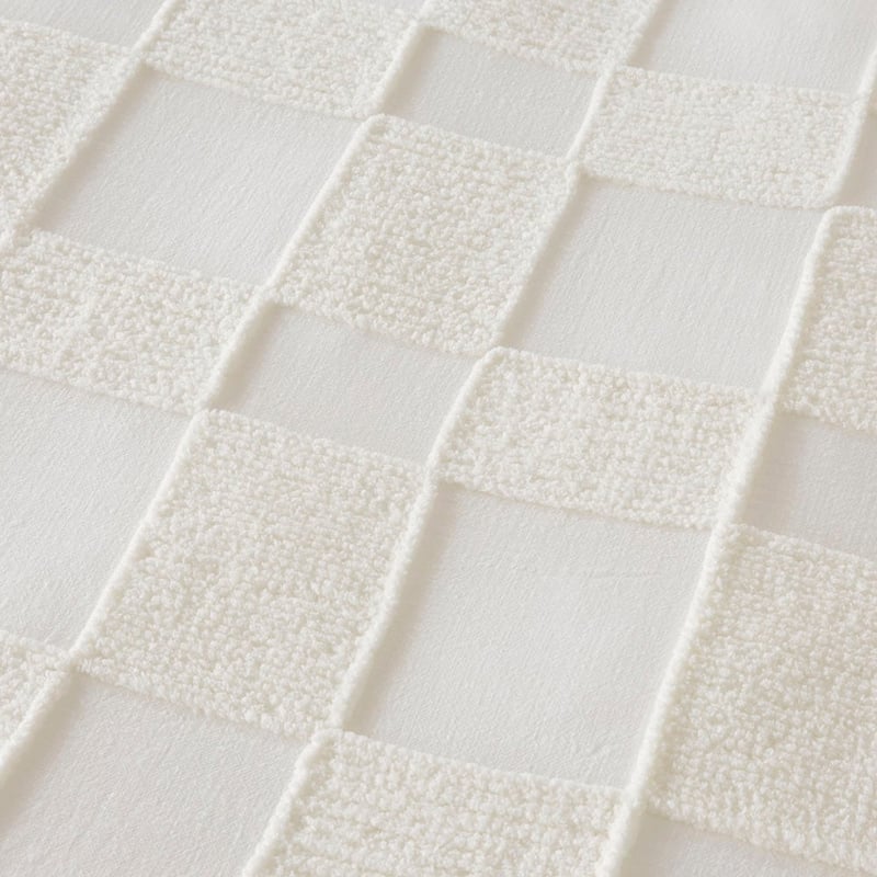 Hana Tufted White Quilt Cover Separates