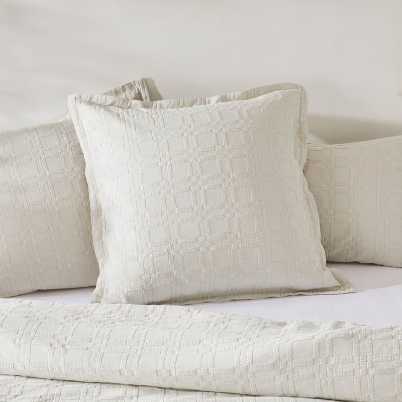 Portland Matelasse Oat Marle Pillowcases