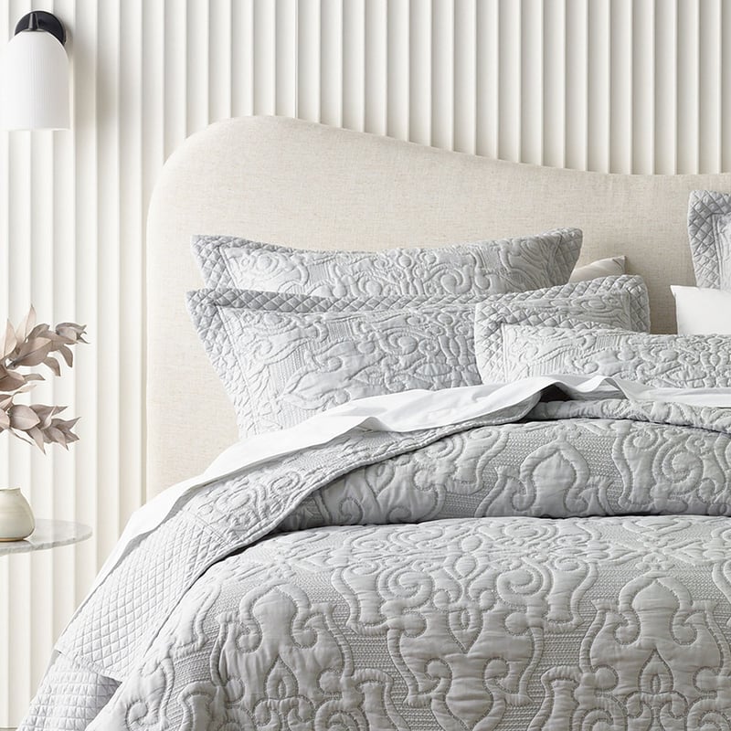 Laurent Silver Bedspread Set + Separates