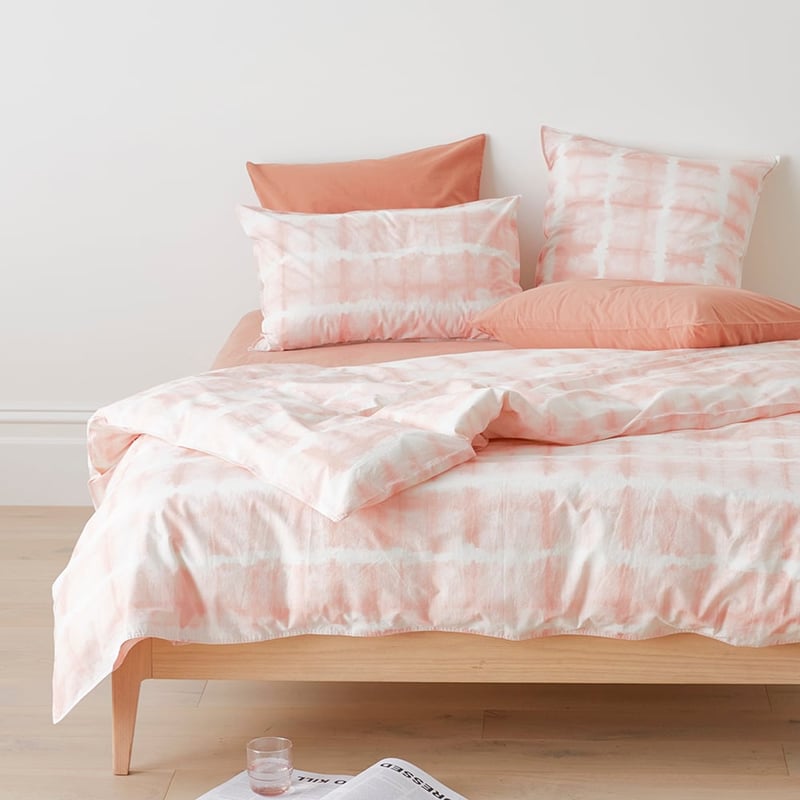 Stonewashed Cotton Peach Tie Dye Quilt Cover Separates