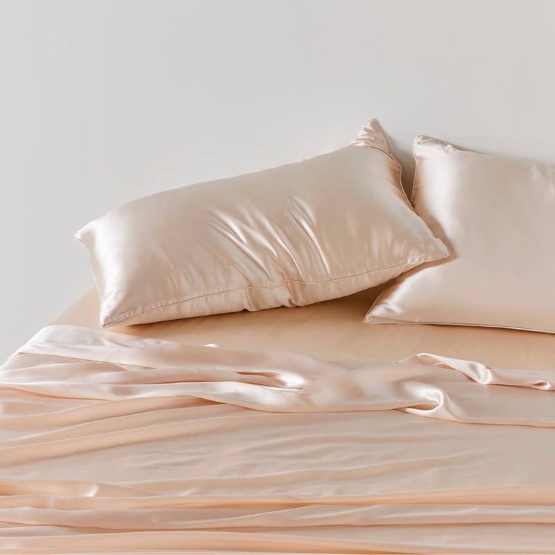 Pure Silk Shell Pink Sheet Set