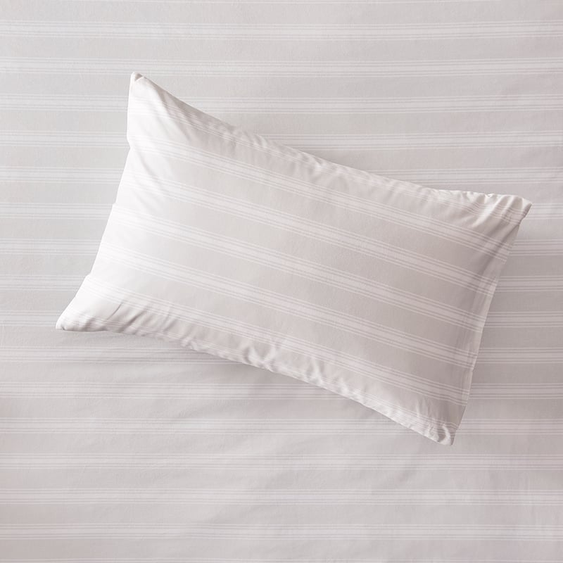 Flannelette Printed Silver Stripe Sheet Separates