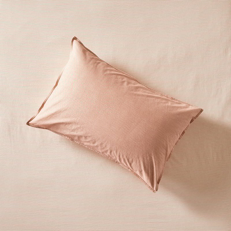 Stonewashed Cotton Printed Earth Stripe Sheet Separates