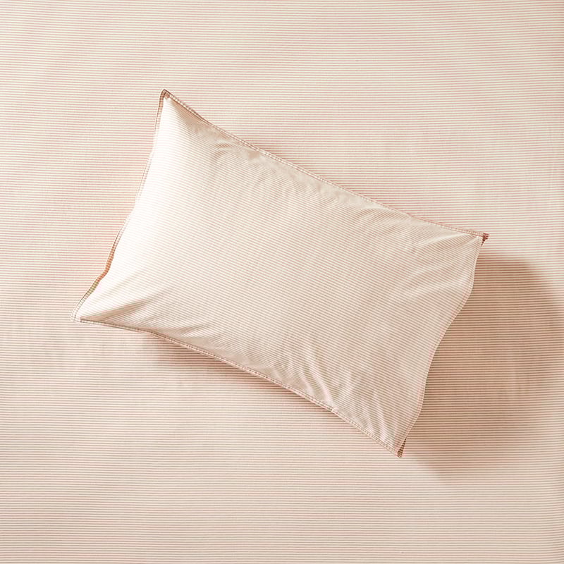 Stonewashed Cotton Printed Earth Stripe Sheet Separates