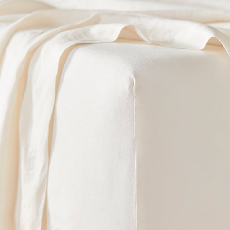 Vintage Washed Linen Pearl Sheet Separates
