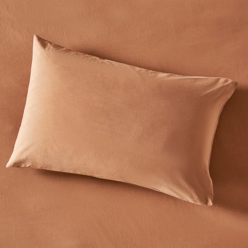 Stonewashed Cotton Cocoa Sheet Set