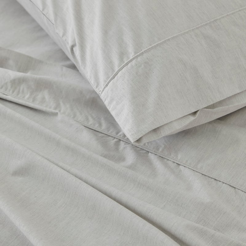 Fresh Yarn Dyed Grey Marle Sheet Set