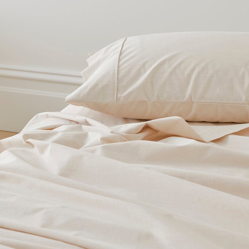 Fresh Yarn Dyed Natural Marle Sheet Set