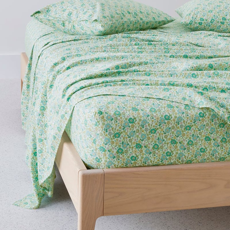 Ida Floral Sea Spray Printed Sheet Set