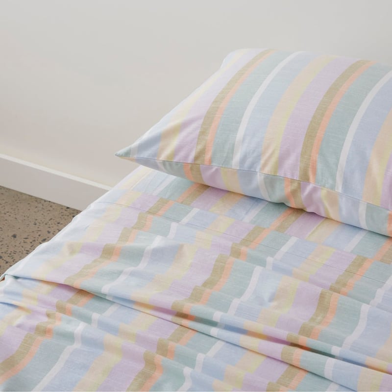 Yarn Dyed Sorbet Stripe Sheet Set