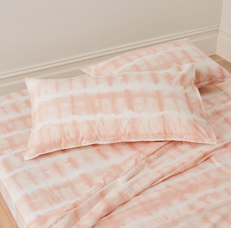 Stonewashed Cotton Peach Tie Dye Sheet Separates