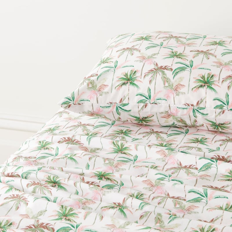 Rio Palm Green Printed Sheet Set