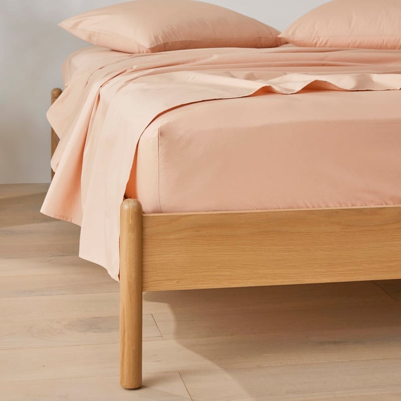 Fresh Cotton Percale Almond Sheet Set