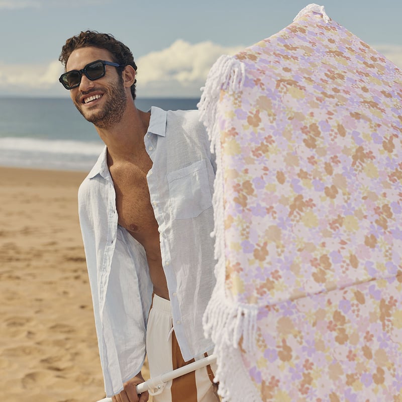 Bronte Floral Beach Umbrella