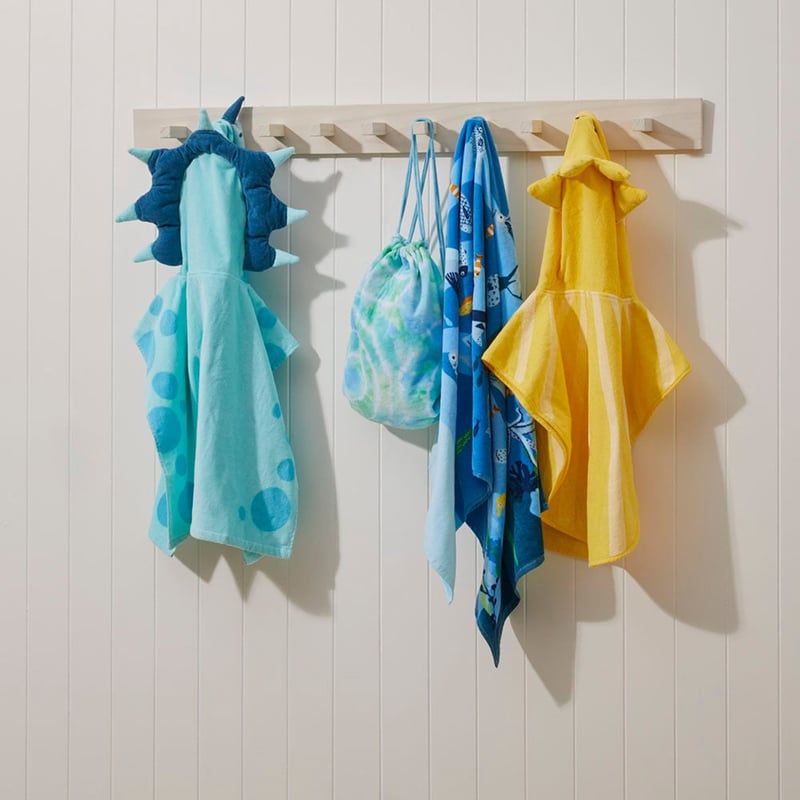 Toby Triceratops Hooded Beach Towel