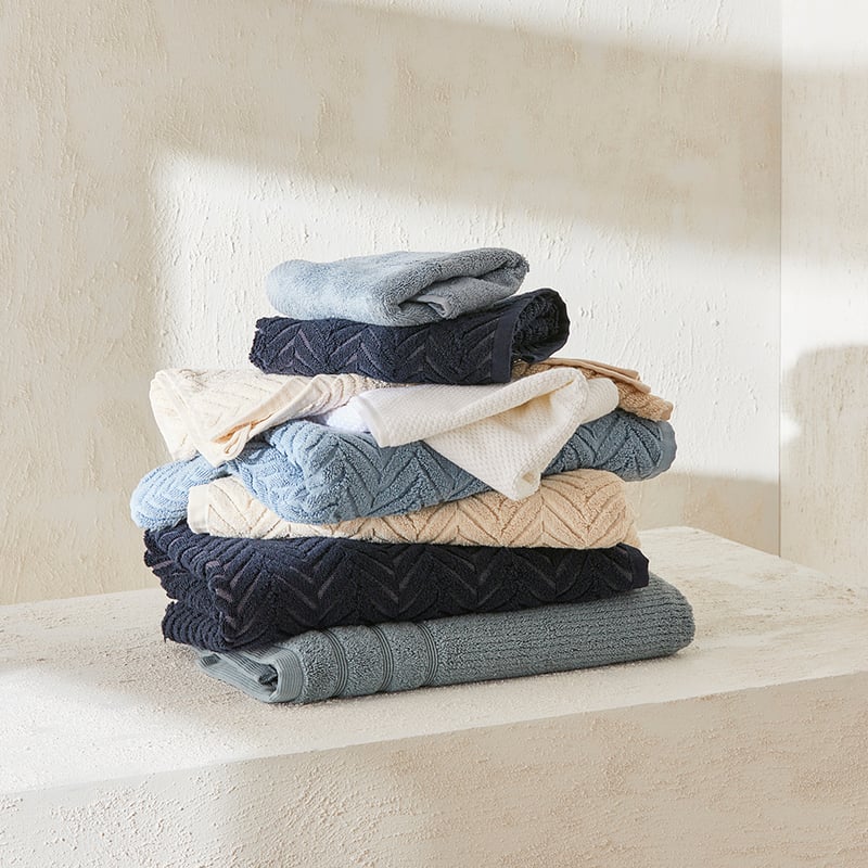 Flinders Sea Blue Towel Range
