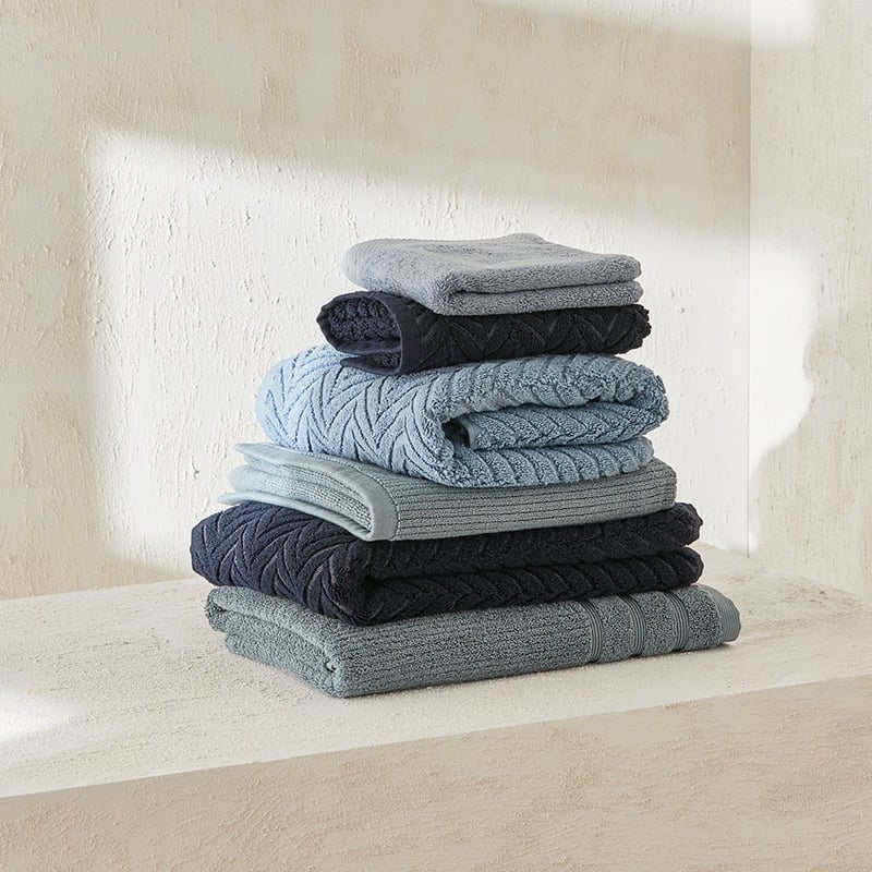 Flinders Sea Blue Towel Range
