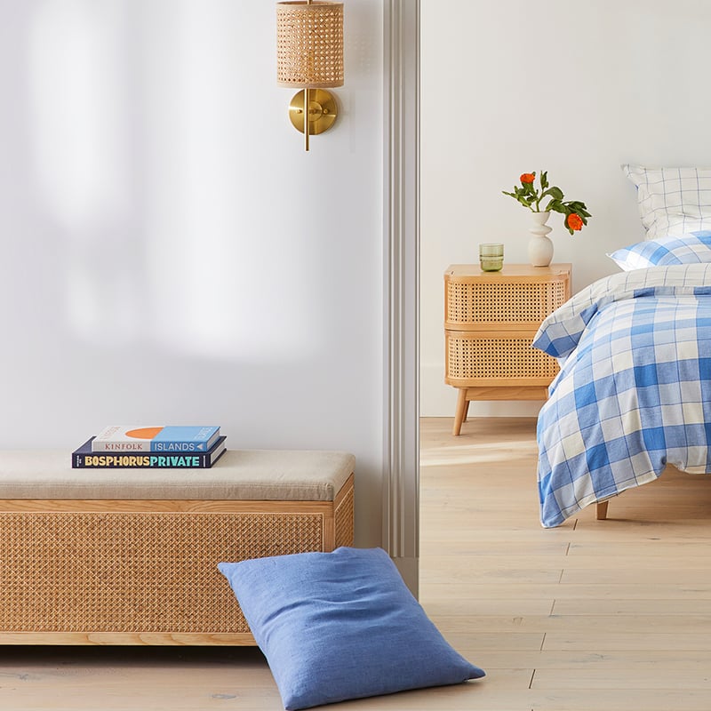 Burleigh Natural Small Storage Blanket Box