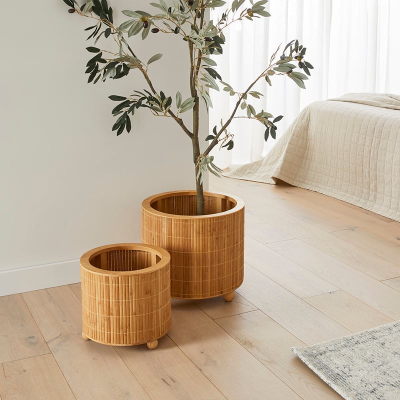 Wooden Natural Ball Pot