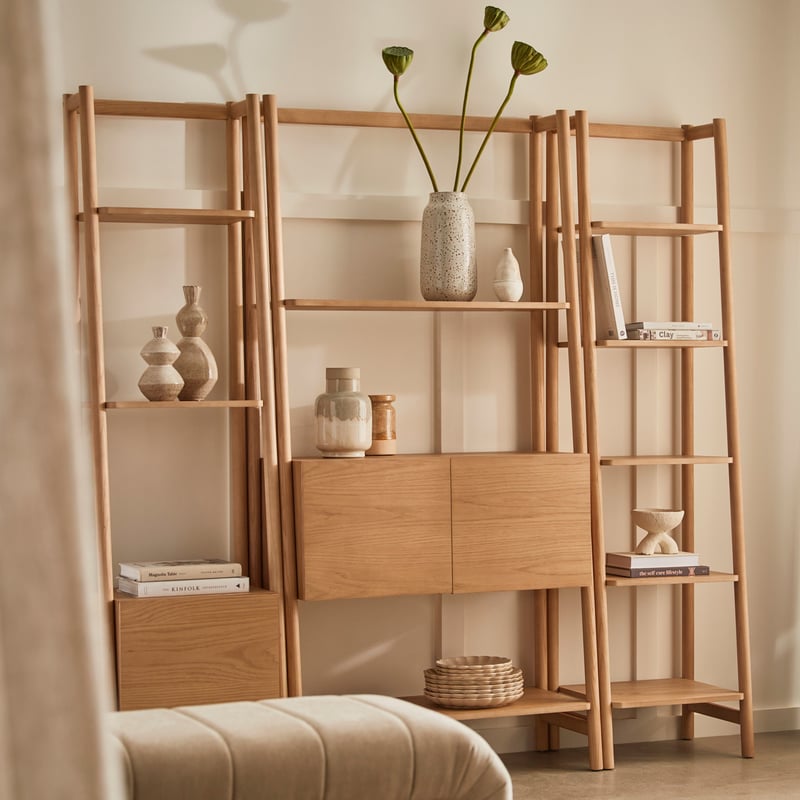 Elk Oak 5 Tier Shelving