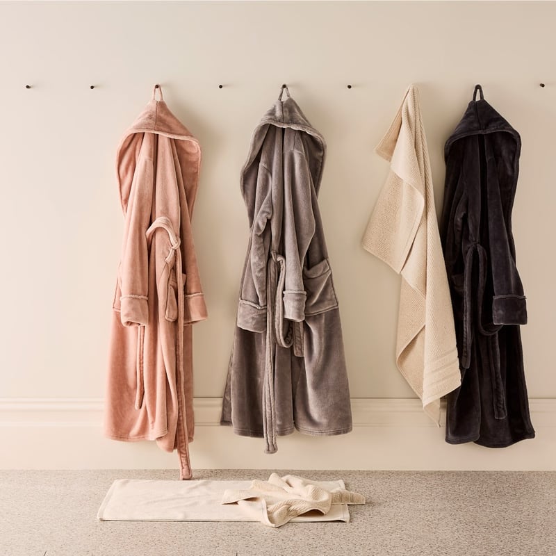 Ultra Soft Moonrock Grey Bathrobe