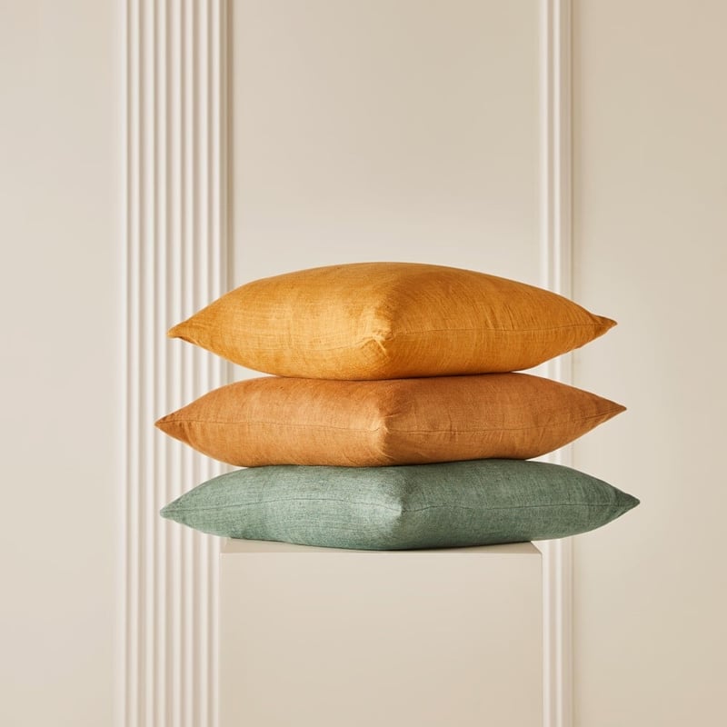 Malmo Chestnut Linen Cushion