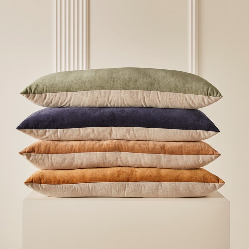 Bombay Deep Tobacco Long Velvet Cushion