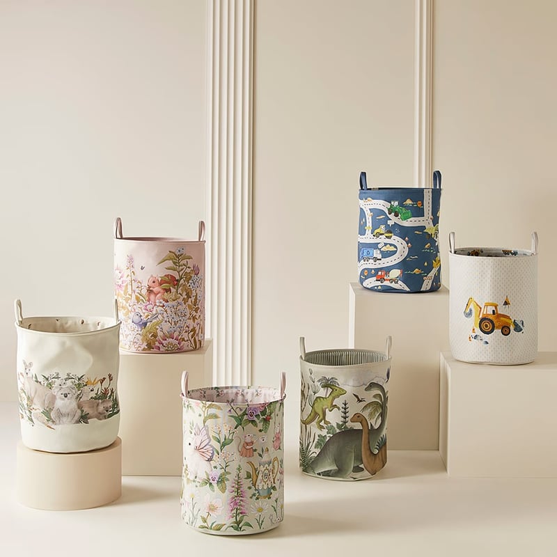 Truck Time Printed Designer Basket