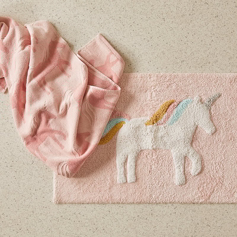 Unicorn Pink Bath Mat