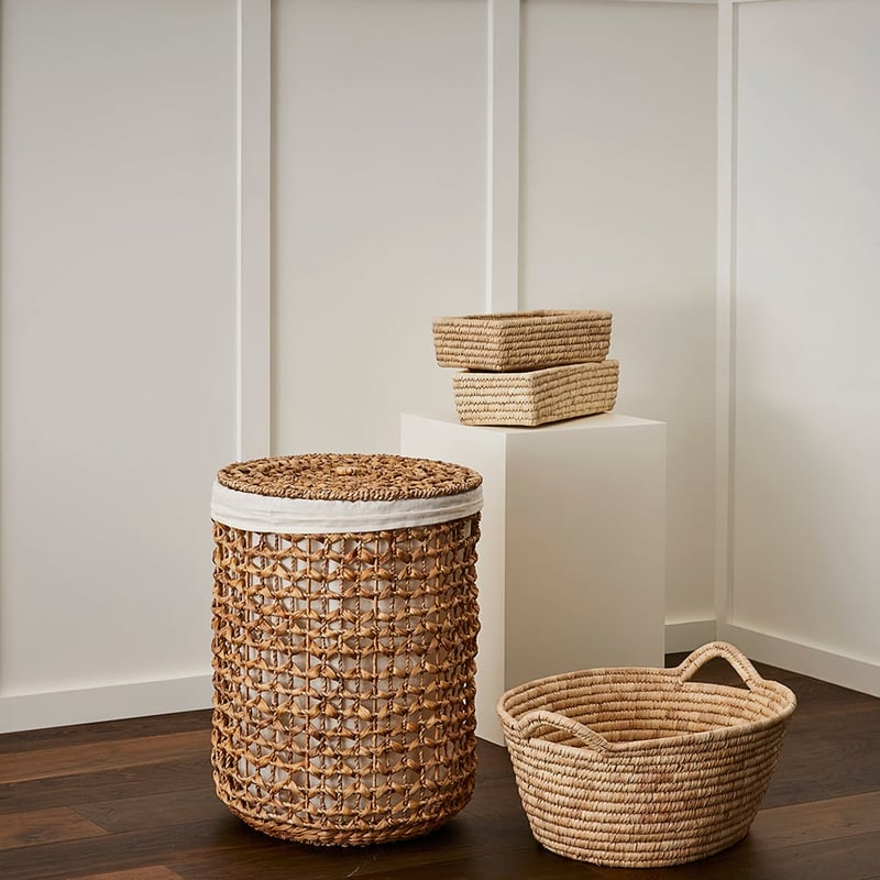Knotted Natural Laundry Baskets