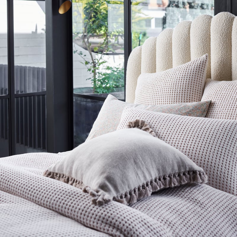 Berlin Waffle Natural Marle Quilt Cover Set + Separates