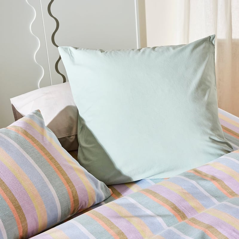 Stonewashed Cotton Gum Leaf Pillowcase   