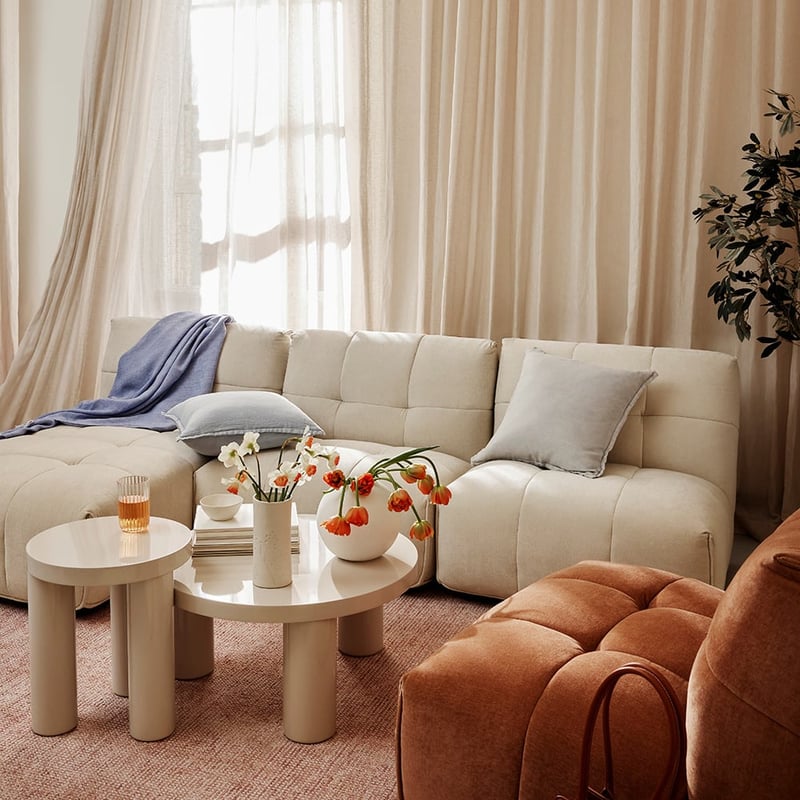 Miller Sand 1 Seater Lounge Chair