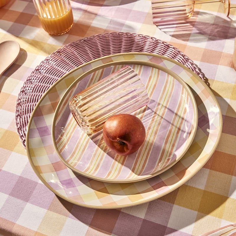 Summer Sorbet Gingham Melamine Servingware