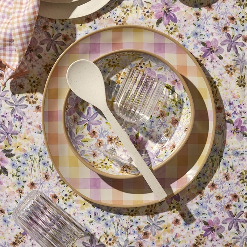 Summer Sorbet White Floral Melamine Servingware