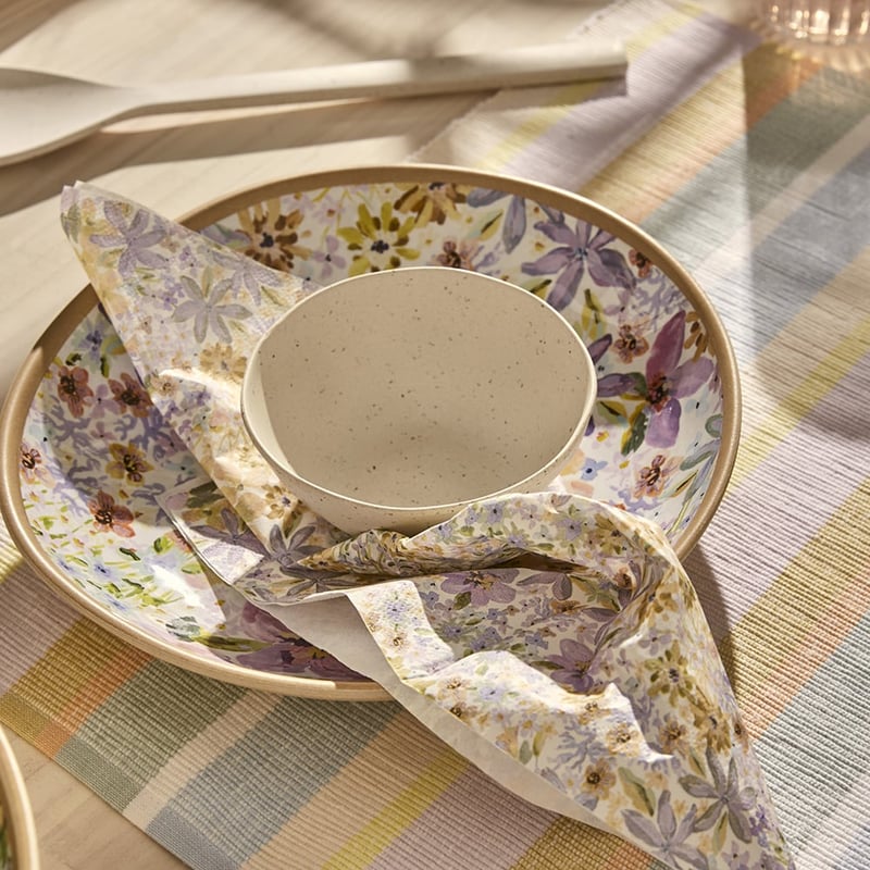 Summer Sorbet White Floral Melamine Servingware