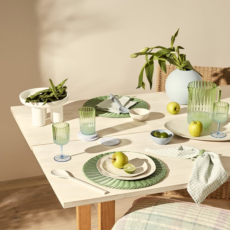 Positano Blue & Green Drinkware