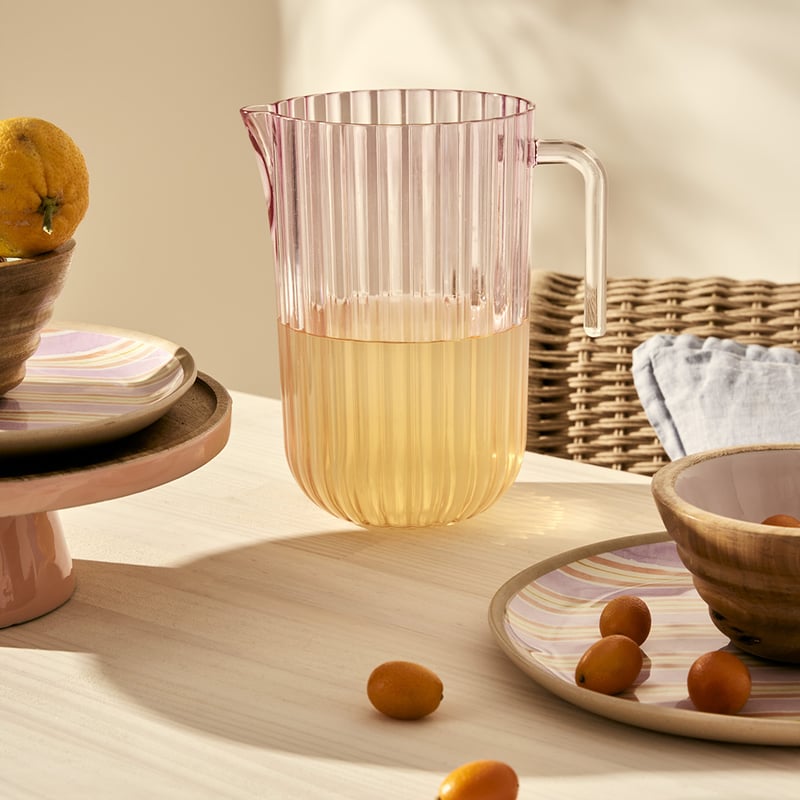 Positano Pink & Orange Drinkware