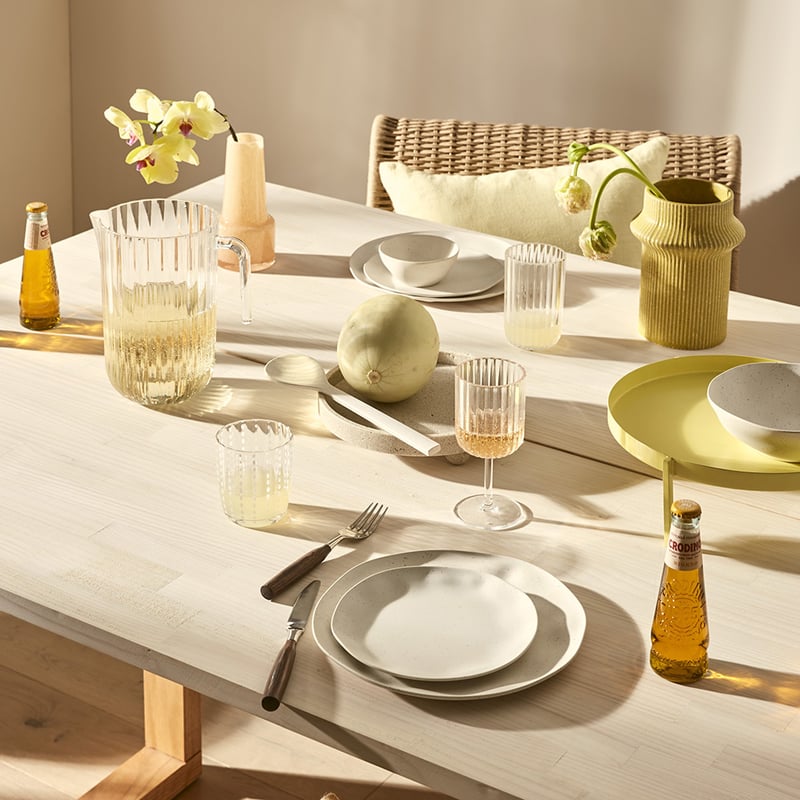 Citron Yellow Ring Vase