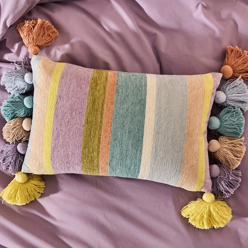 Sorbet Pastels Stripe Cushion