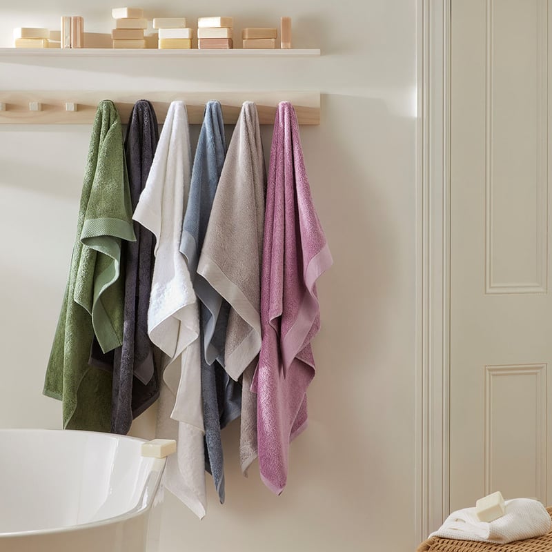 Navara Snow Solid Bamboo Cotton Towel Range