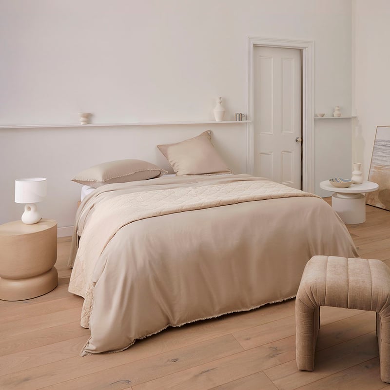 Bamboo Linen Natural Quilt Cover Separates