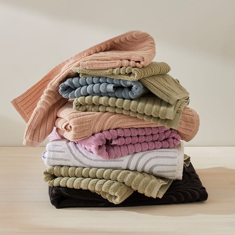Archie Green Tea Marle Towel Range