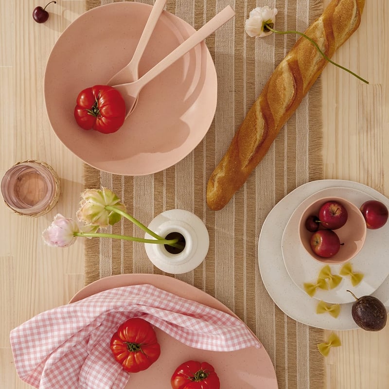 Capri Pink Bamboo Servingware