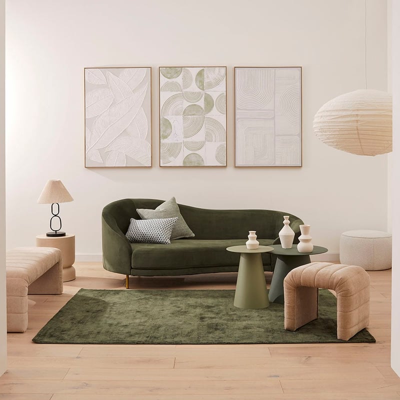 Moma Geo Green Canvas