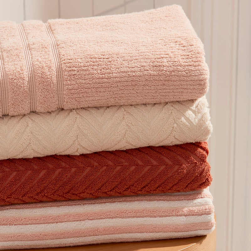 Flinders Nude Pink Towel Range
