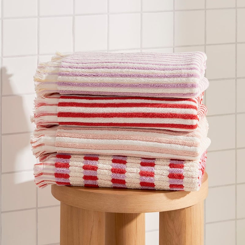 European Sophia Violet & Lemon Drop Turkish Cotton Towel Range