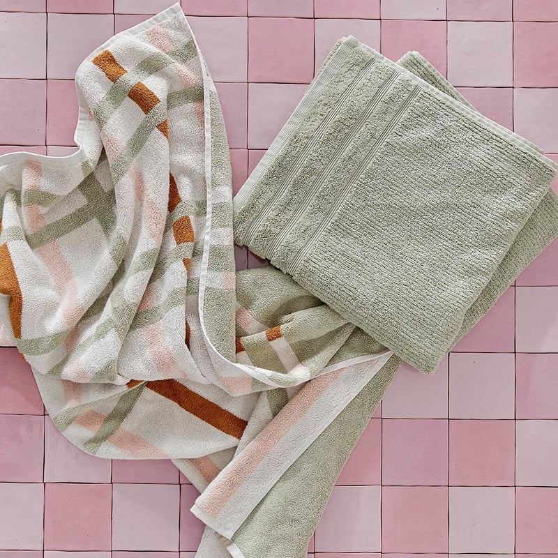 Flinders Green Tea Bath Towel Range